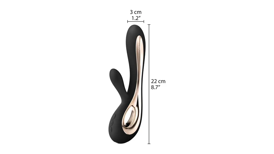 LELO Soraya 2 Erfahrungen: Maßskizze von Sinful mit 22 cm Länge und 3 cm Breite